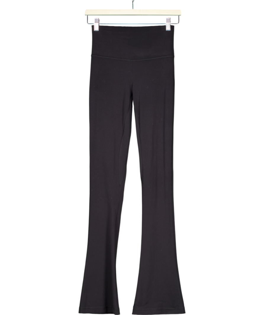 Lululemon Black Stretch Flared Leggings Us4 UK 8