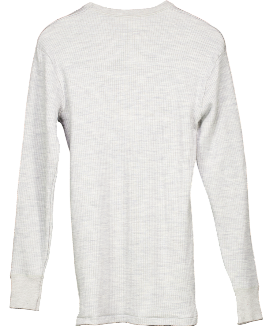 M&S Grey Wool Blend Long Sleeved T-shirt UK M