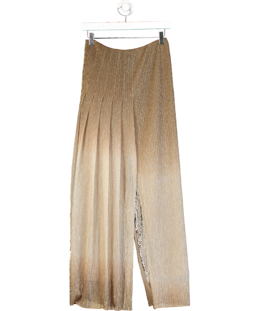 REISS Metallic Ombre Pleated Skirt UK 4