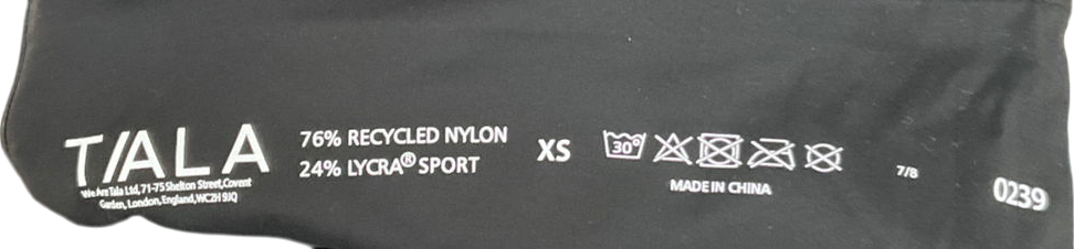 t/ala Black Skinluxe High Waisted Legging UK XS