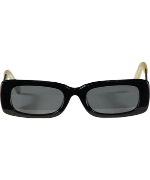 a better feeling Metallic Chroma Titanium Rectangular Sunglasses