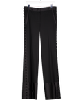 Chloé Black Button Panel Wide Leg Trousers Eu 40 UK 12