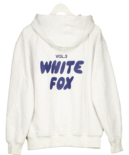 White Fox Offstage Hoodie Mineral Grey UK M/L