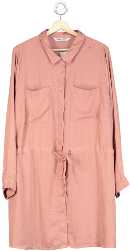 Yours Pink Shirt Dress UK 22-24