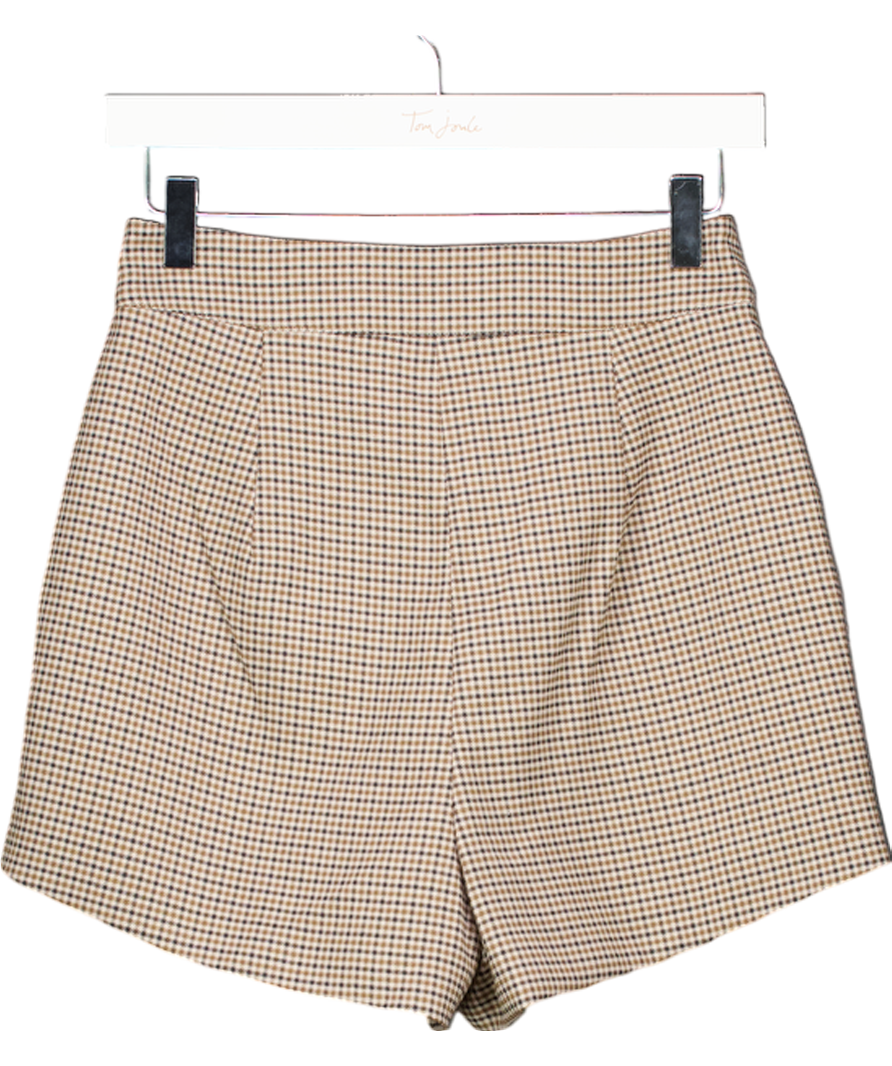 Meshki Beige Radley Tailored Shorts UK S