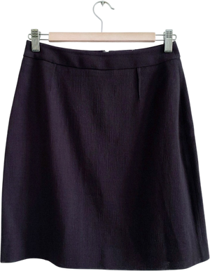 REISS Camila Grape Purple Tailored Wool Pencil Skirt UK 8