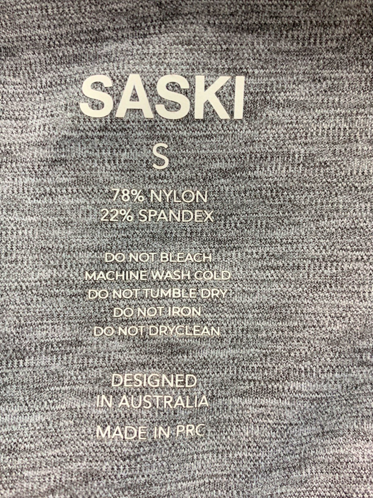 Saski Grey Crop Top and Shorts Set UK S