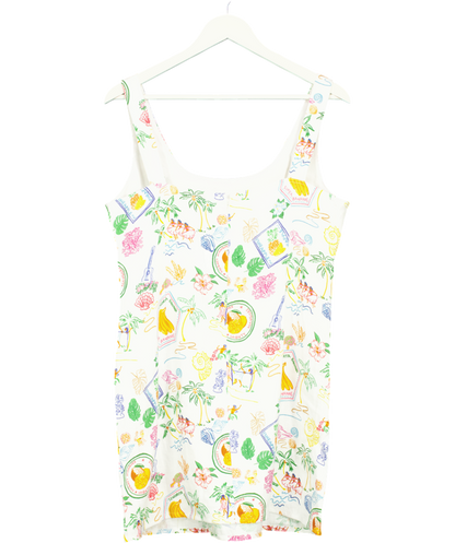 Aligne Multicoloured Souvenir Print Dress UK 12