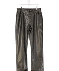 ZARA Brown New York Edition Faux Leather Trousers - Eu 44 UK M