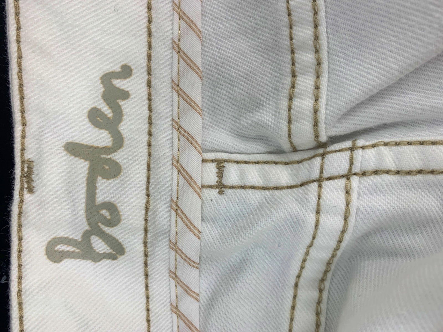 Boden White Denim Jeans Size 20L