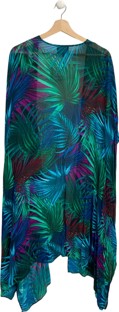 Live Unlimited Multicoloured Tropical Print Kimono UK 28