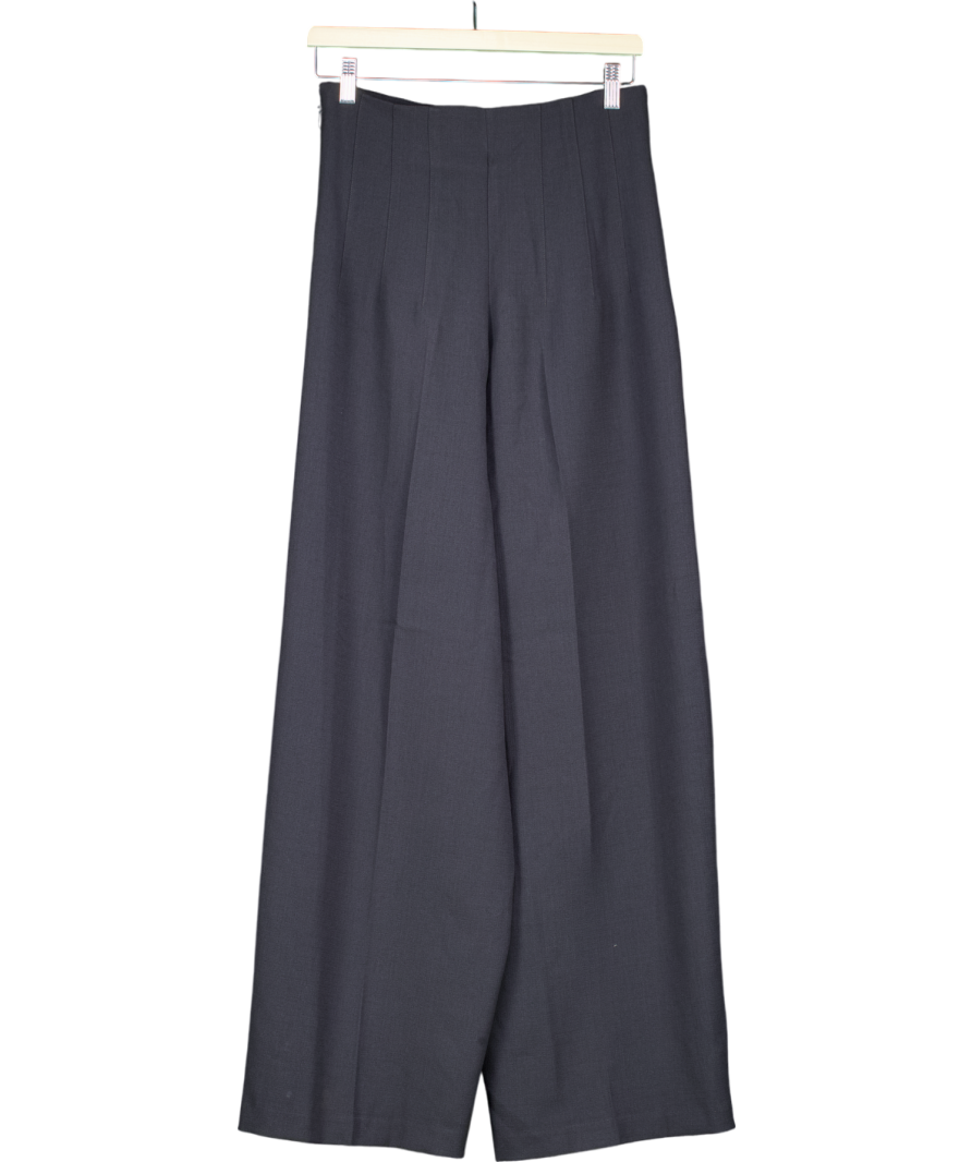 ASOS Grey High Waist Wide Leg Trousers UK 8