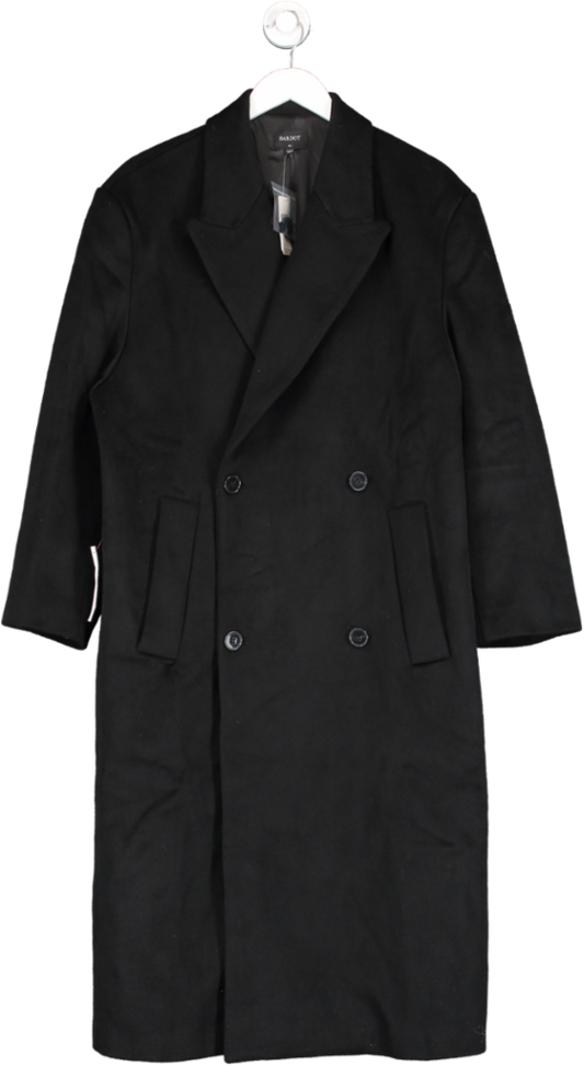Bardot Black Oversized Wool-blend Maxi Coat UK M/L