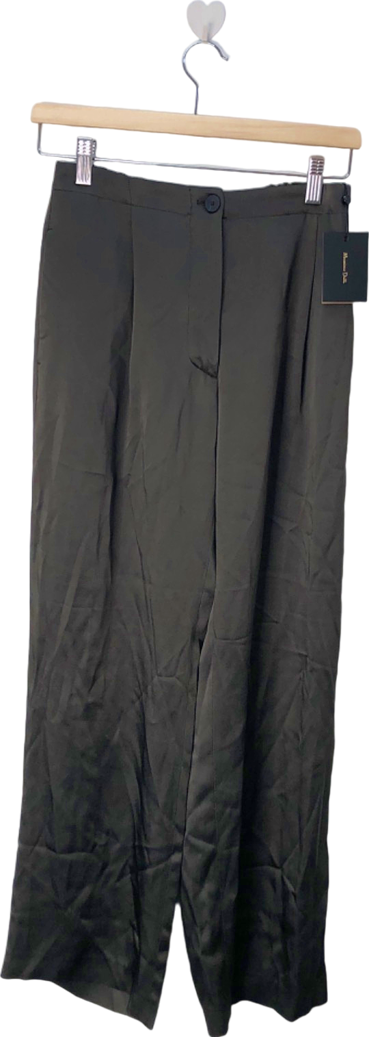 Massimo Dutti Black Tailored Trousers UK Size 6