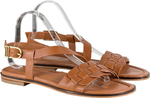 HOBBS Tan Brown Vera Leather Sandals UK 8 EU 41