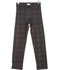 Avenue Montaigne Grey Check 4 Way Stretch Slim Leg Trousers UK 4
