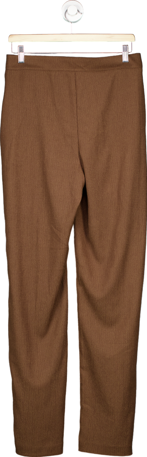 NA-KD Brown Recycled Structured Seamline Suit Pants EU 40 UK 12