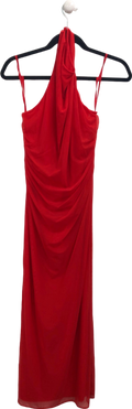 SIR Red Jacques mesh maxi dress UK XS