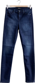 7 For All Mankind Dark Blue Slim Illusion Luxe Skinny Jeans W27