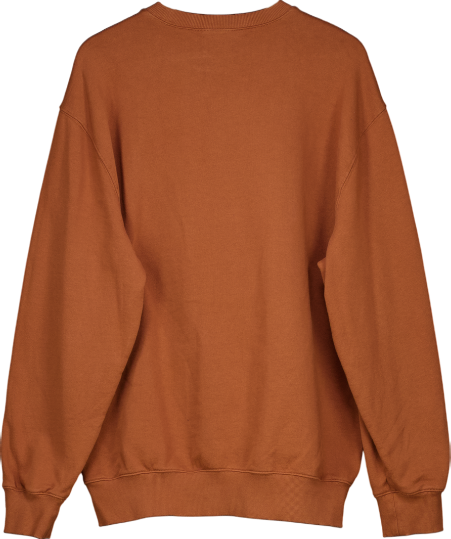 Carhartt Brown American Script Sweatshirt UK XL