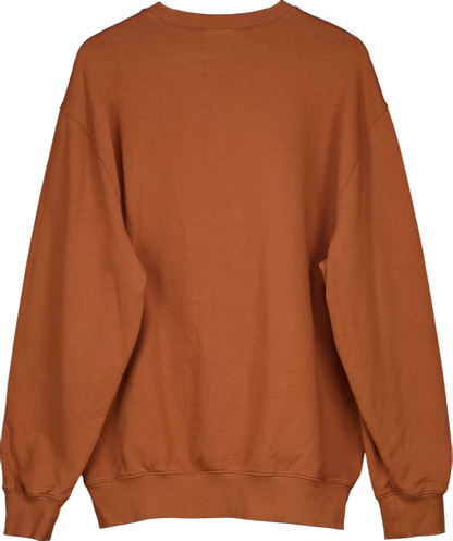 Carhartt Brown American Script Sweatshirt UK XL