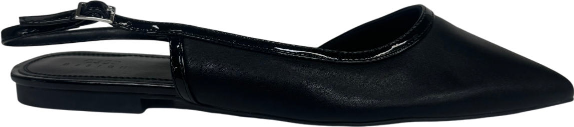 ASOS Black Lane Slingbackk Ballet Flats UK 9 EU 42 👠