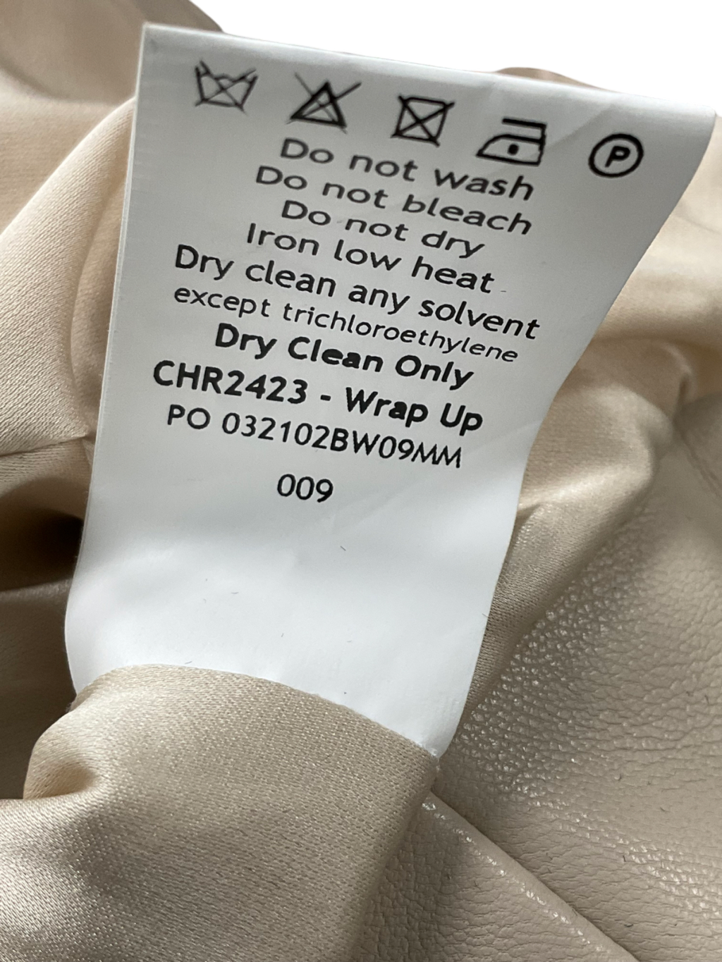 Mistress Rocks Beige Wrap Jacket In Taupe UK S