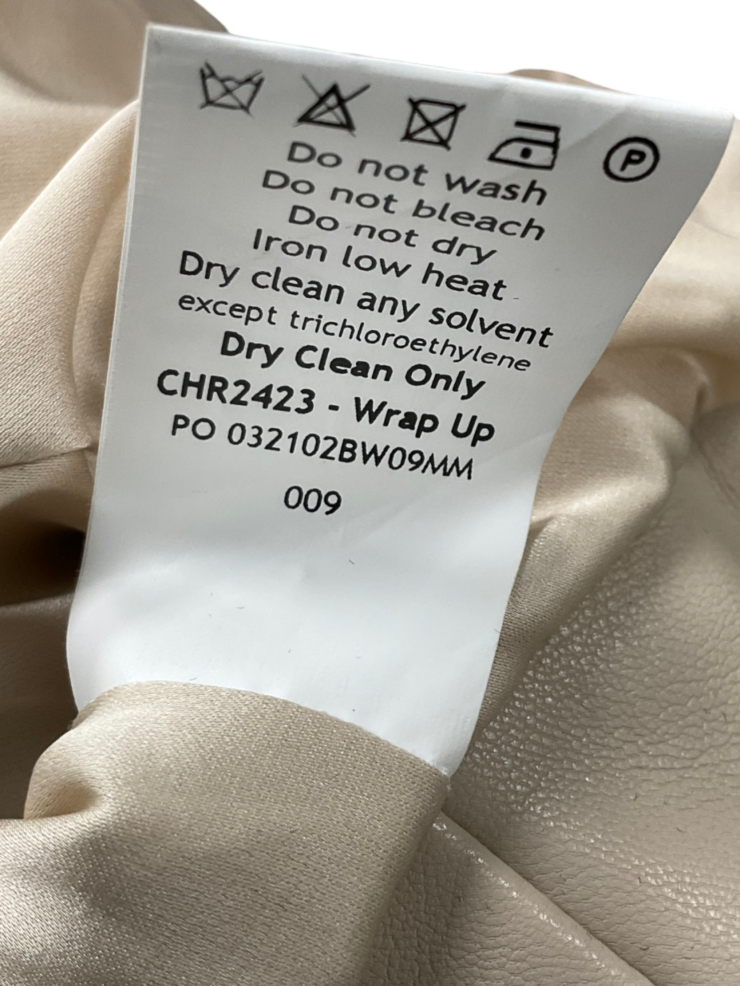 Mistress Rocks Beige Wrap Jacket In Taupe UK S