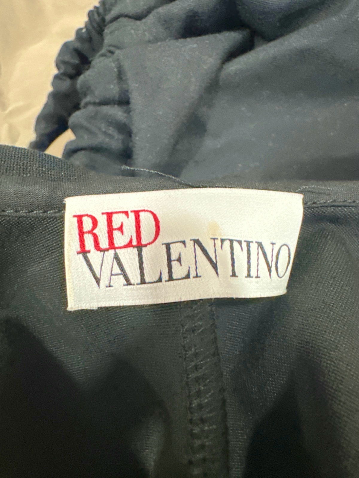 Red Valentino Black Sleeveless Bow Detail Dress UK M