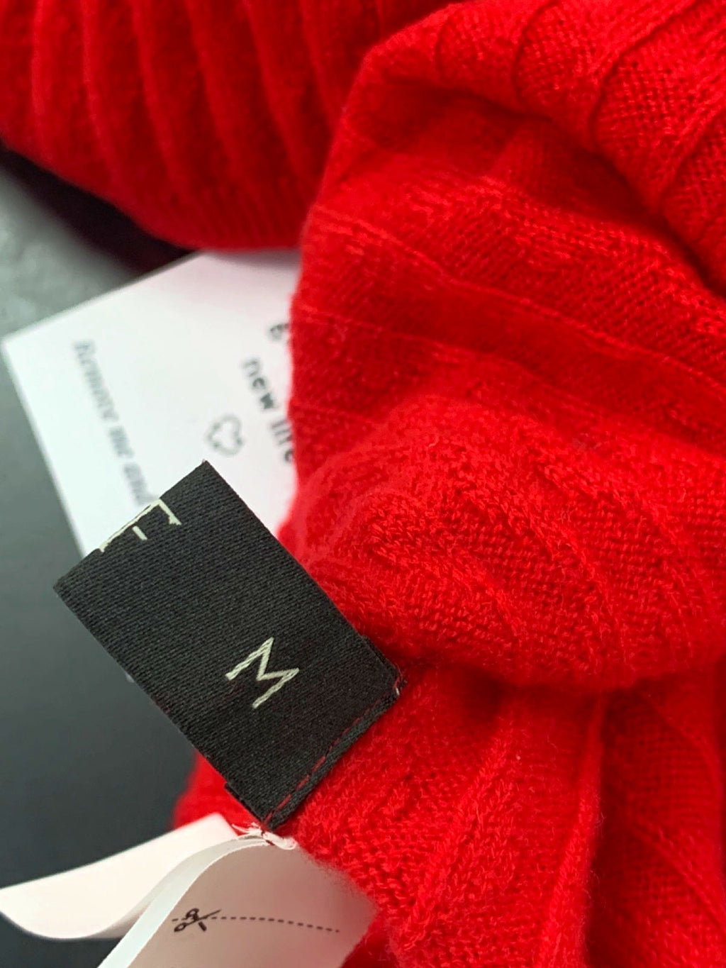 MOTF Red Ribbed Wool Jumper UK M