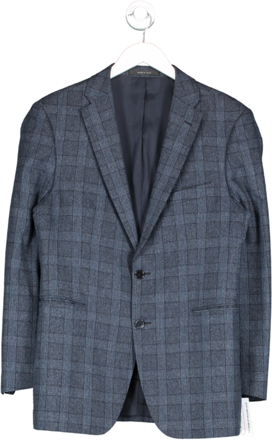 boggi Blue Wool And Cashmere Milano Blazer UK 38" CHEST