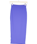 Meshki Blue Stretch Jersey Midi Skirt UK XS