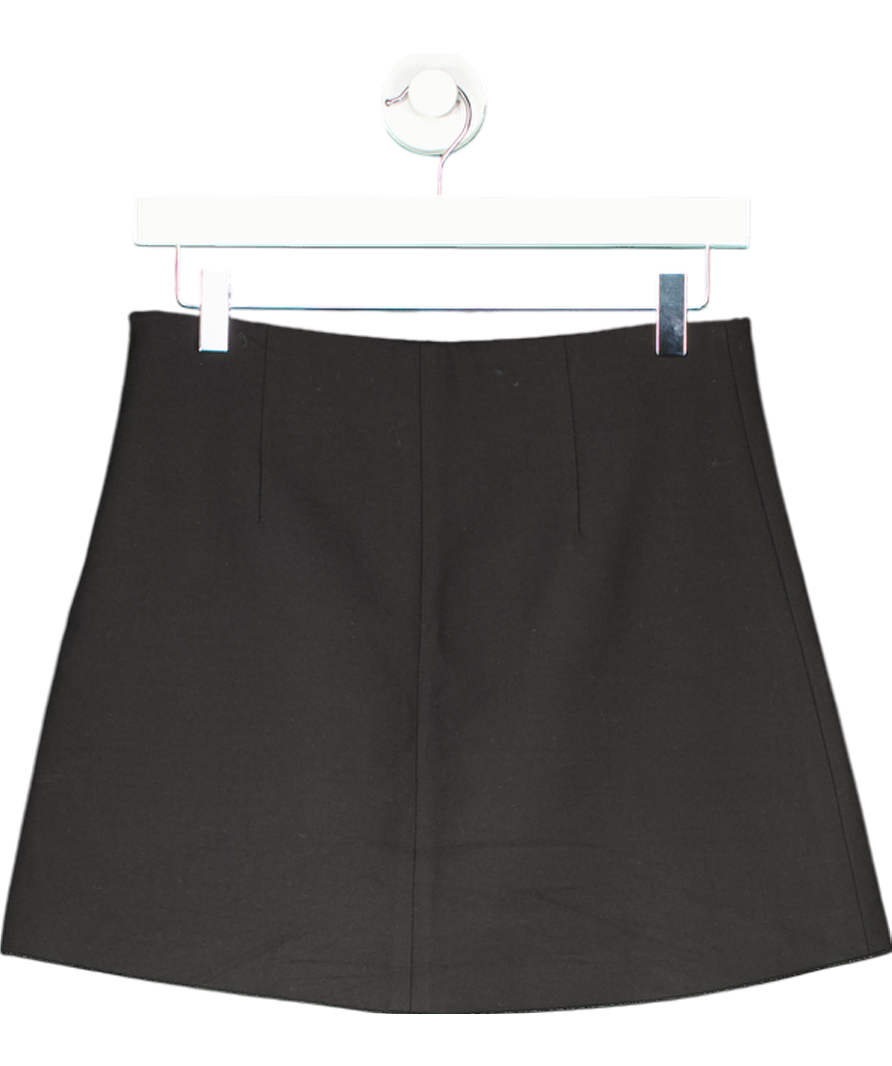 ZARA Black Plain Knit Mini Skirt UK 10