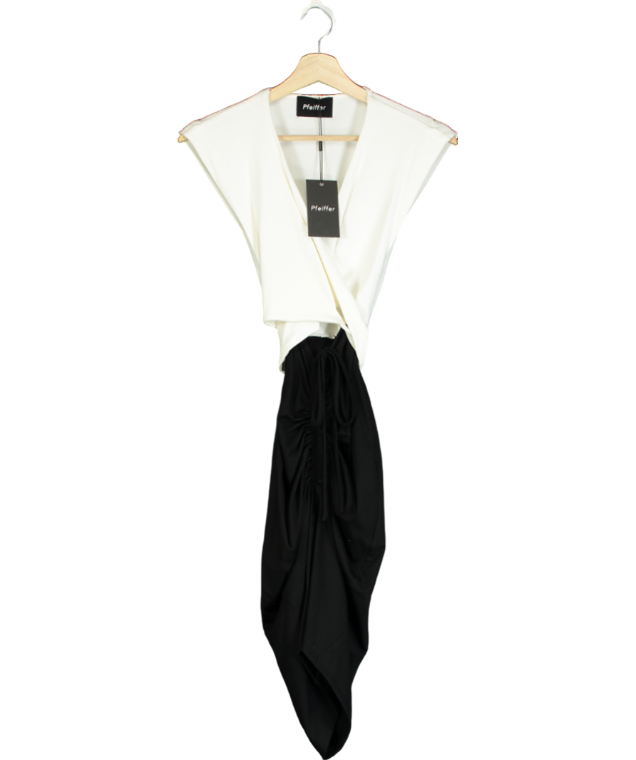 Pfeiffer White Mini Ramos Two-tone Dress UK XXS