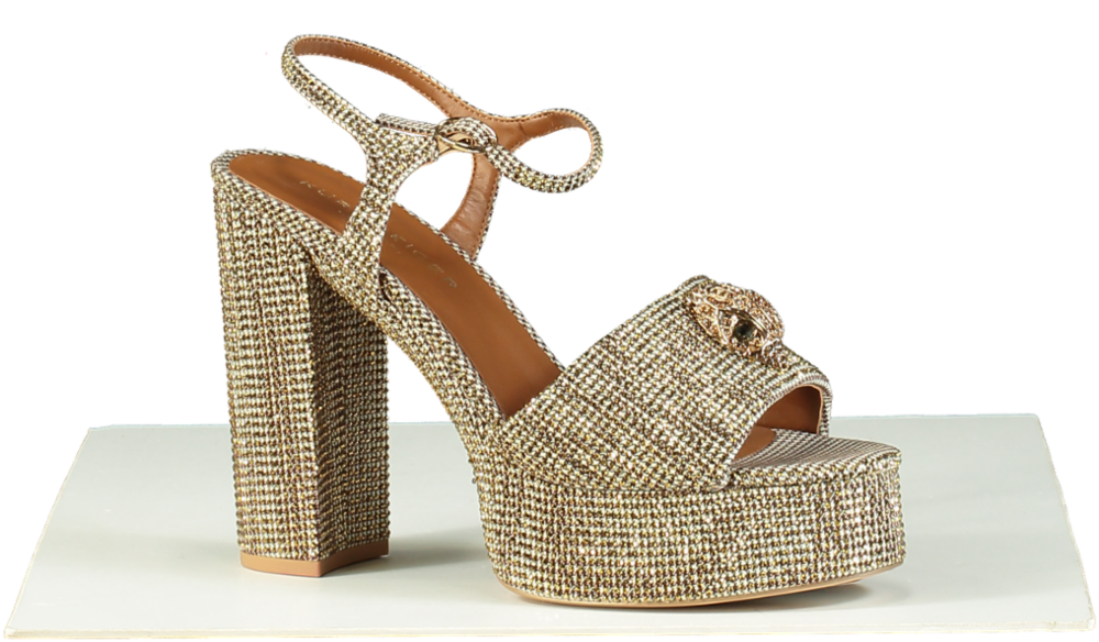 Kurt Geiger Gold kensington platform heels EU 41 UK 8