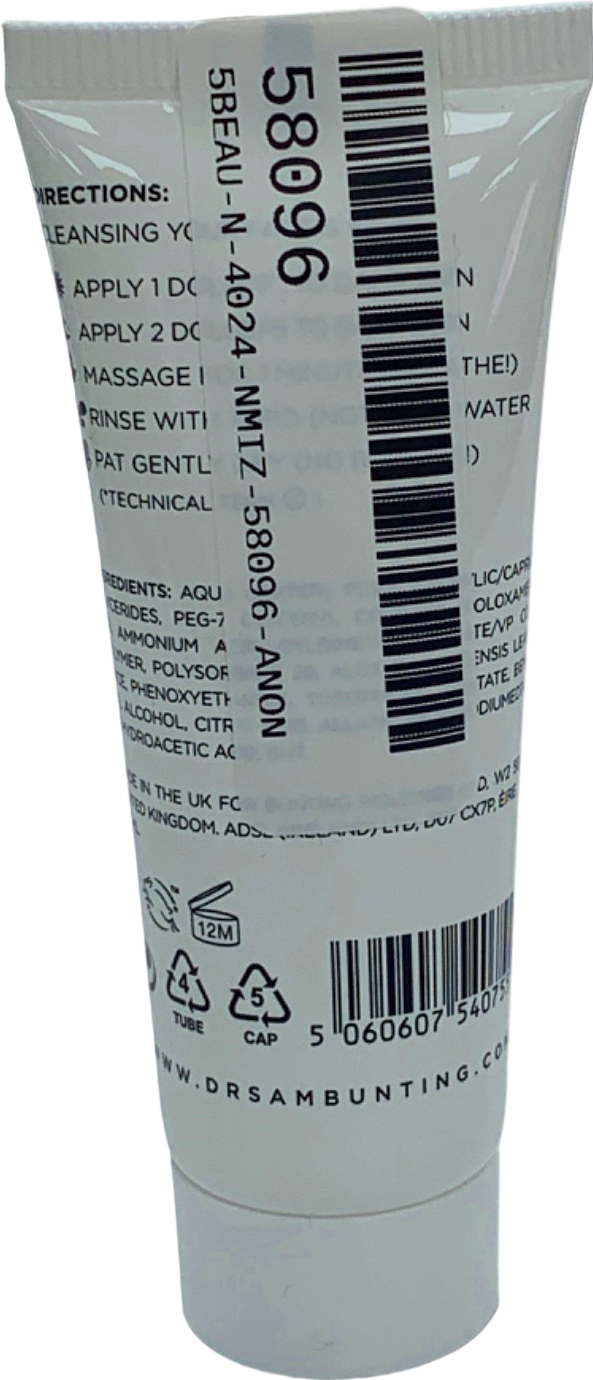 Dr Sam Bunting Skincare Flawless Cleanser 25ml