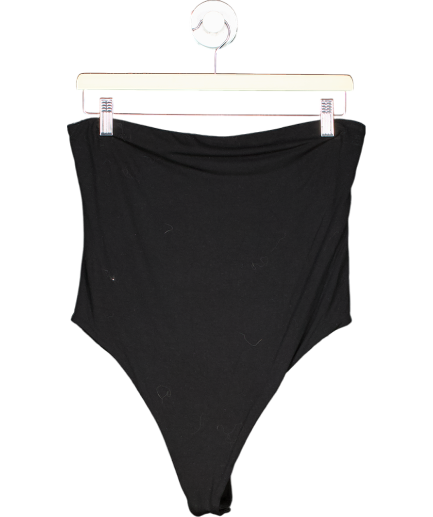 Oh Polly Black Bandeau Bodysuit UK 14