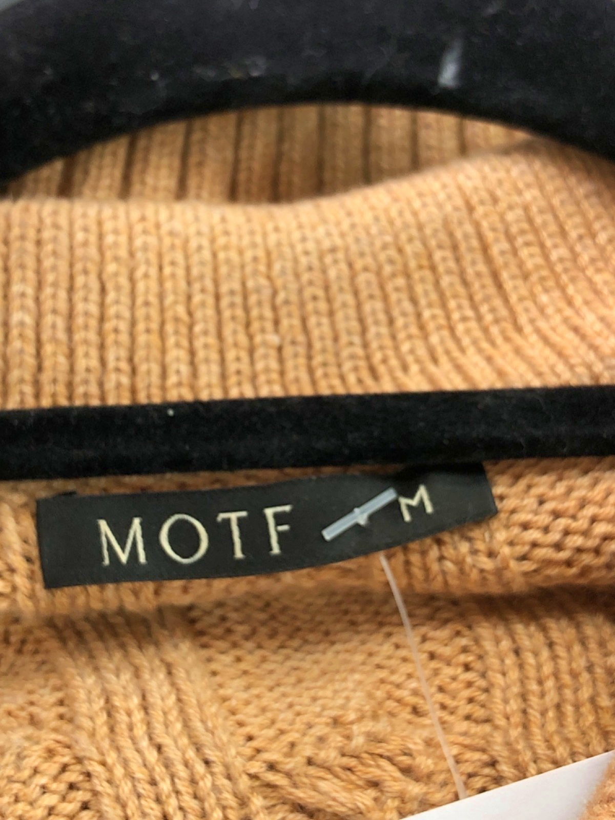 MOTF Camel Cable Knit Cardigan UK M