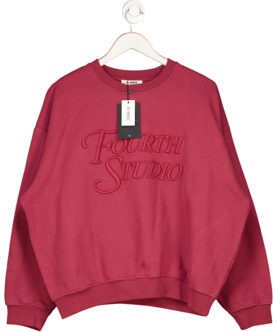 4th reckless Red Berry Fourth Branded Sweatshirt- Cassis UK M