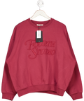 4th reckless Red Berry Fourth Branded Sweatshirt- Cassis UK M