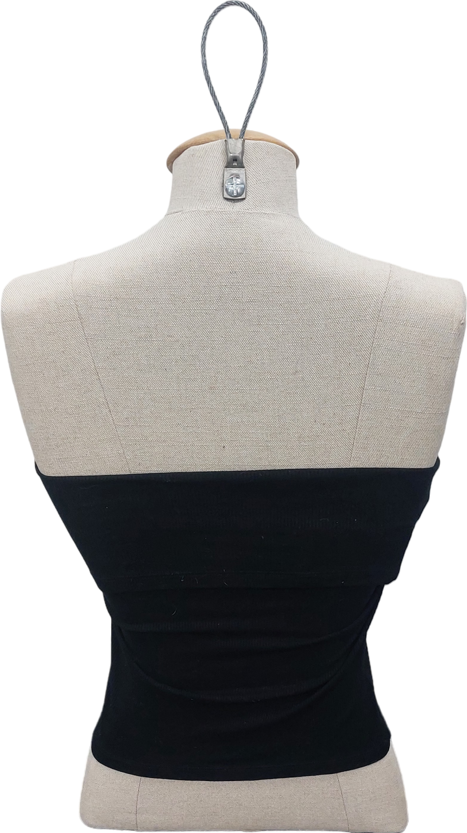 Exercere Black Ribbed Tube Top UK S