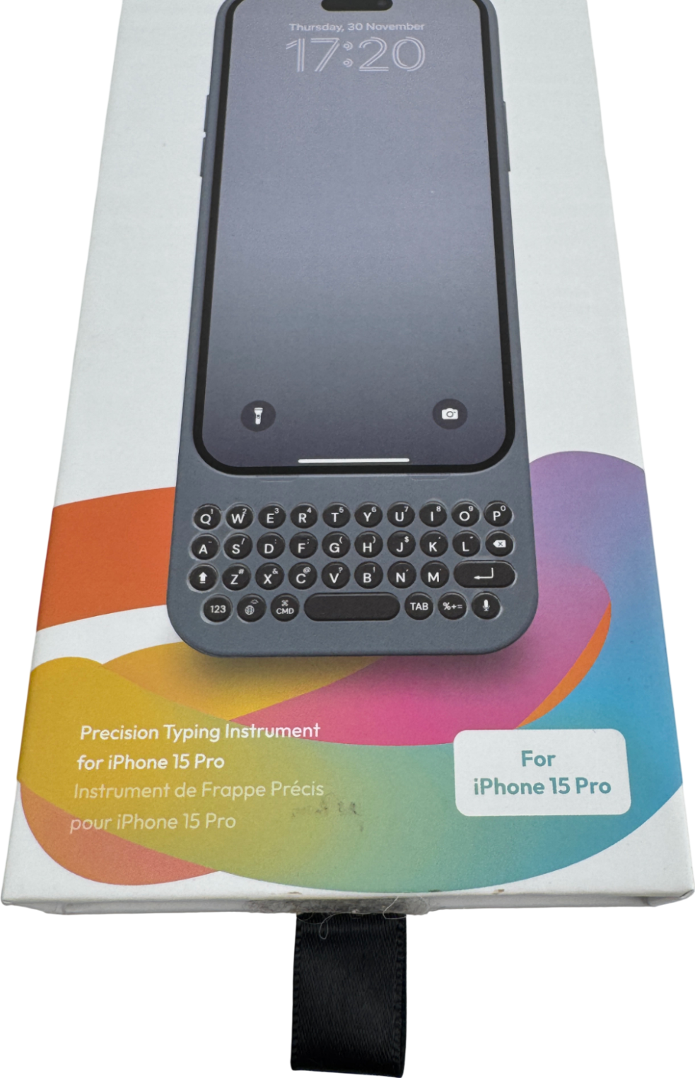 CLICKS Grey Keyboard For Iphone 15 Pro One Size