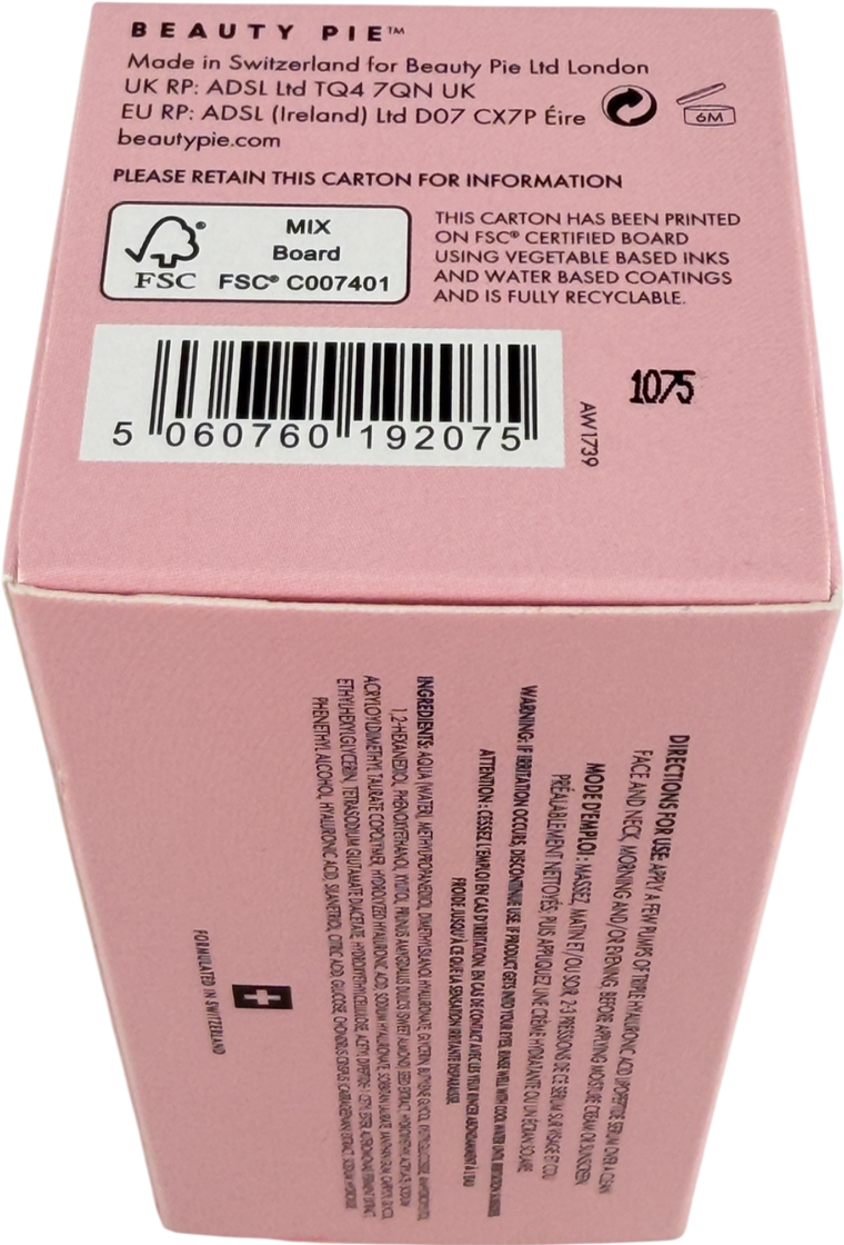 Beauty Pie Triple Hyaluronic Acid Lipopeptide Serum 50ml