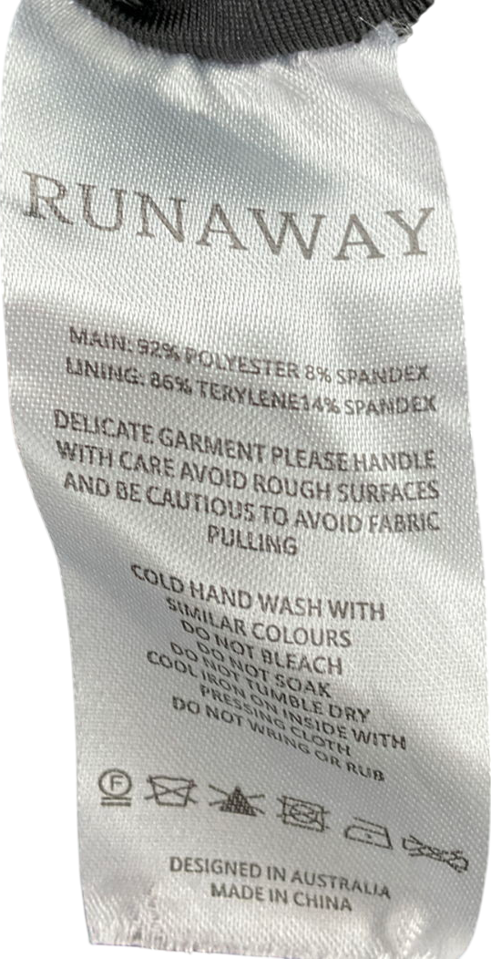 Run away the label Black Trista Mini Dress UK XS