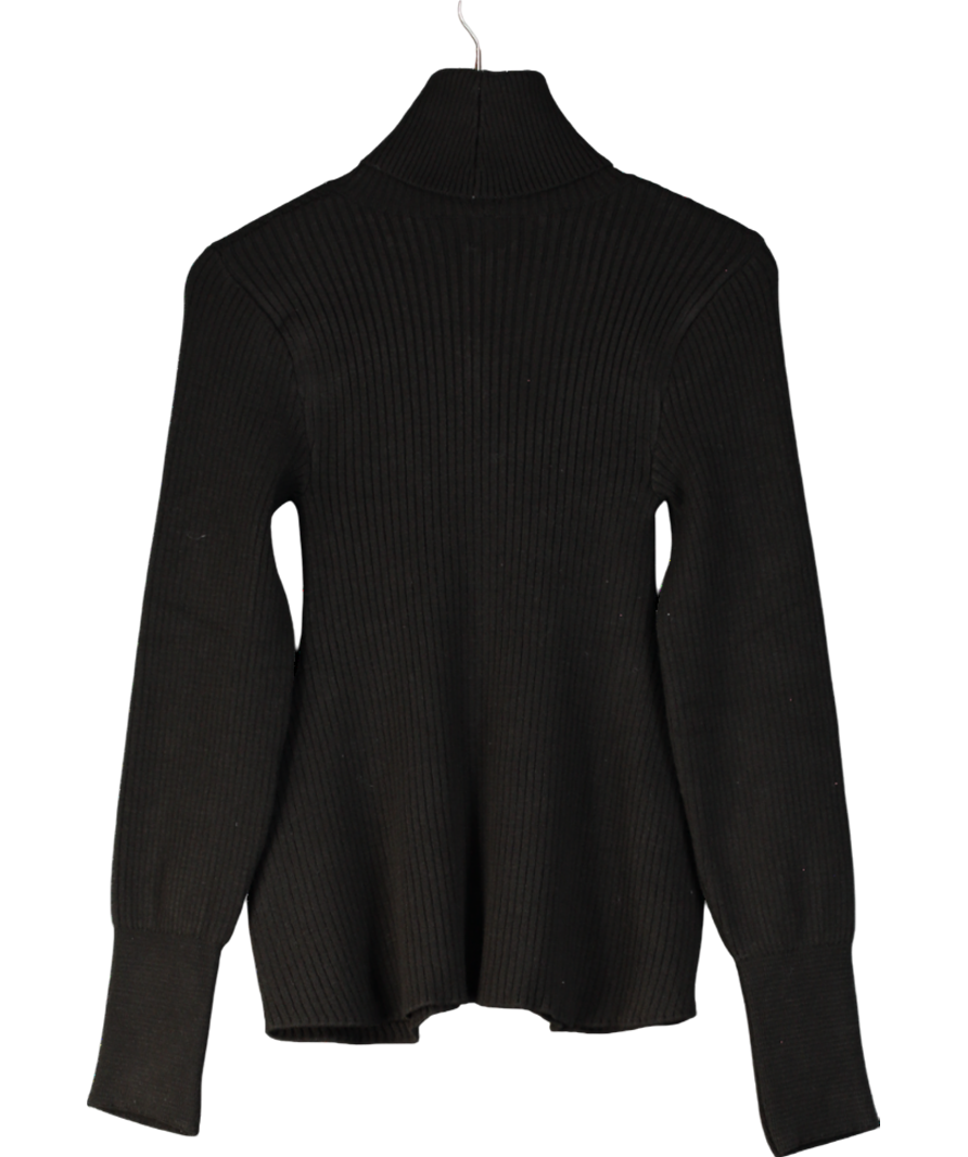 River Island Black Turtleneck Long Sleeve Mini Dress UK 8