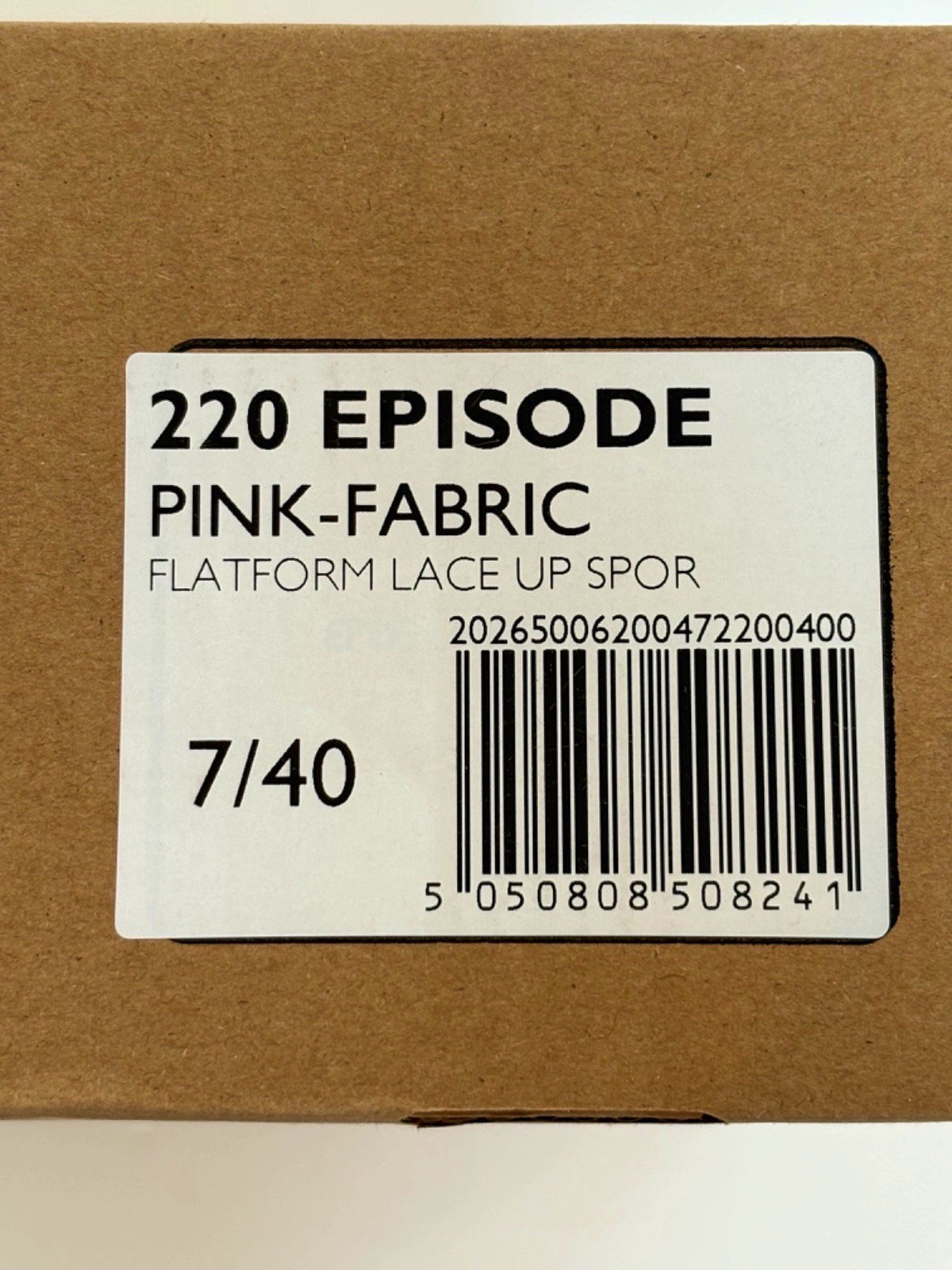 Dune Pink Fabric Flatform Lace-Up Sneakers UK 7