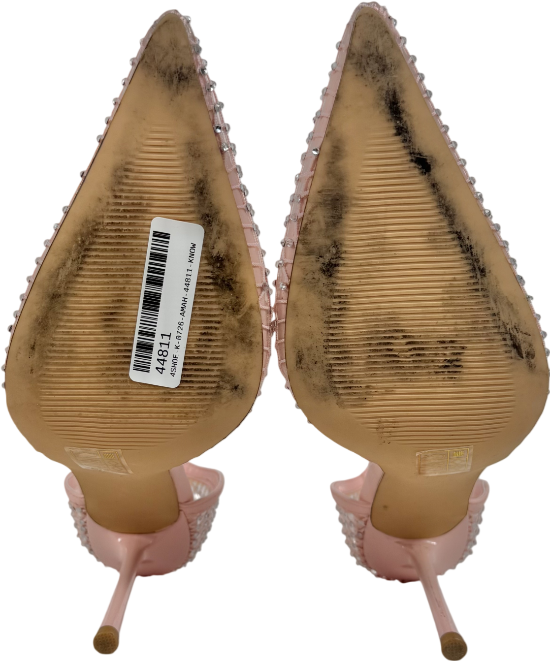 Simmi London Pink Manni Oink Mesh Diamanté Heels UK 5 EU 38 👠