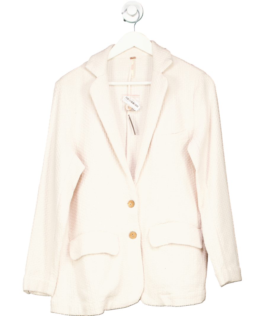 Free People Nude Like A Cloud Blazer UK XS