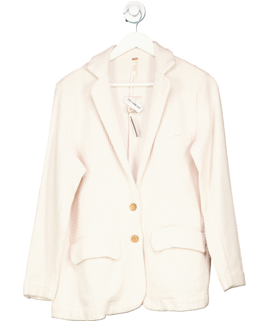 Free People Nude Like A Cloud Blazer UK XS