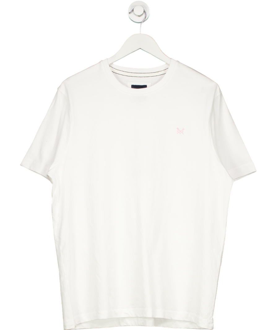 Crew Clothing Company White Round Neck Tee UK XL